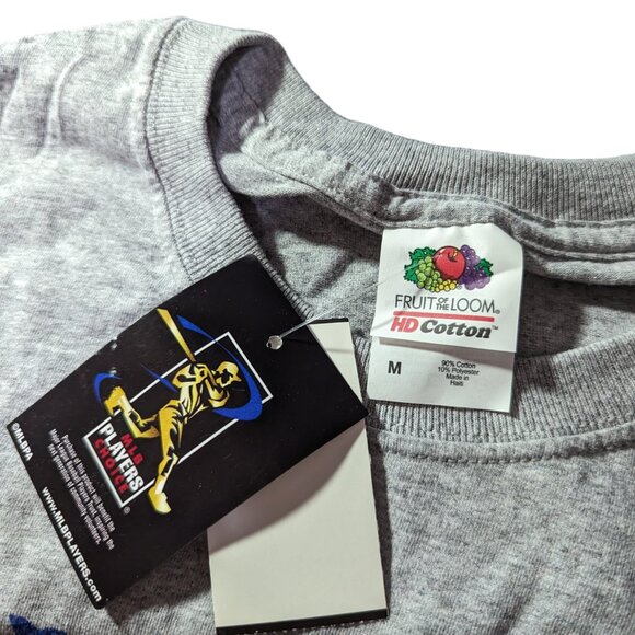 NWT Chicago Cubs World Champ 2016 Heather Gray T-Shirt MLB Size Medium - Picture 2 of 3